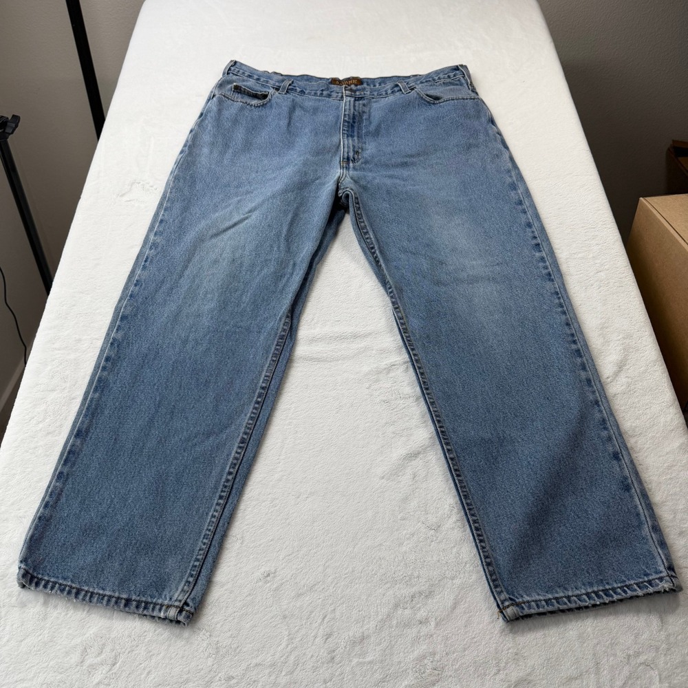 Savane Straight Leg Jeans Mens 40x30 Blue Good 100% Cotton Denim 1530